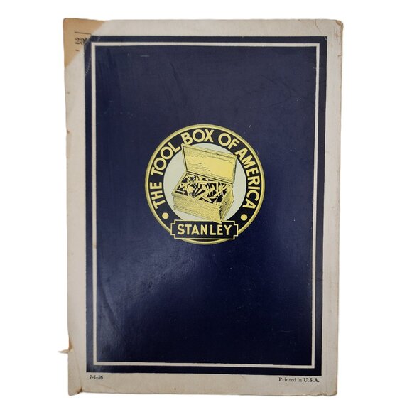 STANLEY TOOLS Catalogue No34A July 1936Ed for CARPENTERS & MECHANICS - Picture 7 of 7